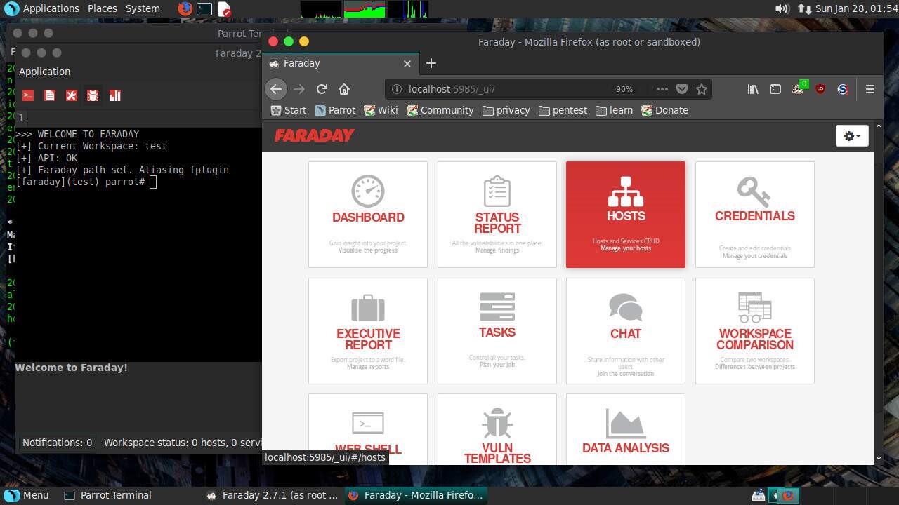 Скриншот 2 программы Parrot Security OS