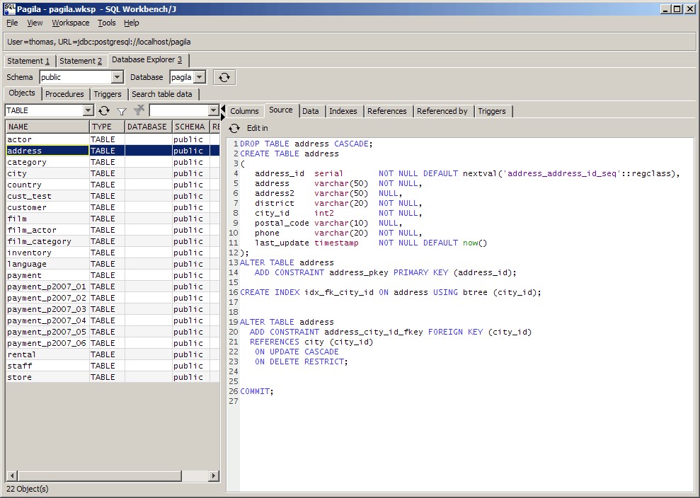 Скриншот 4 программы SQL Workbench/J