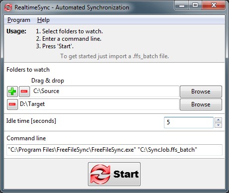 Скриншот 4 программы FreeFileSync