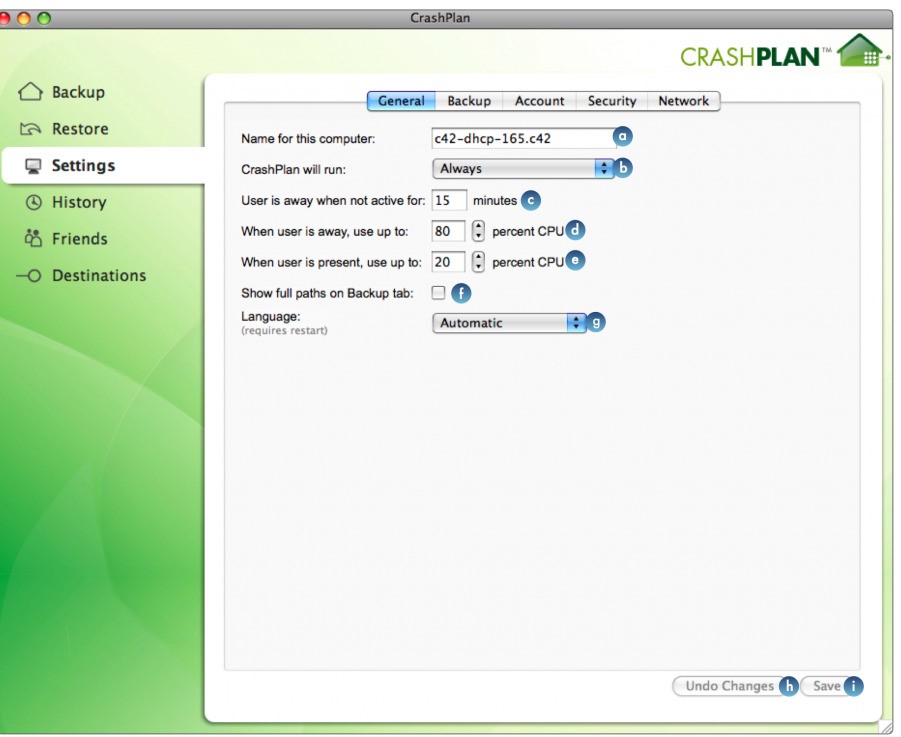 Скриншот 4 программы CrashPlan PRO