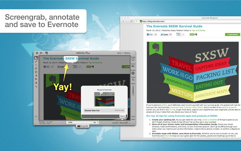 Скриншот 4 программы Skitch