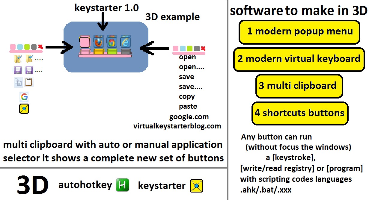 Скриншот 1 программы keystarter