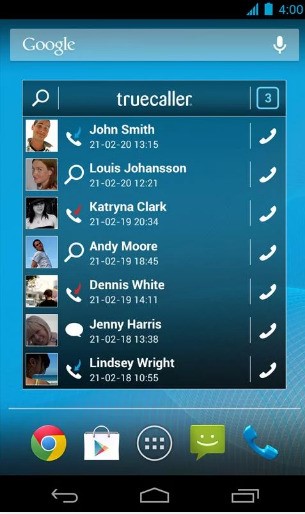 Скриншот 2 программы Truecaller