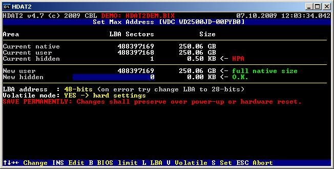 Скриншот 6 программы HDAT2
