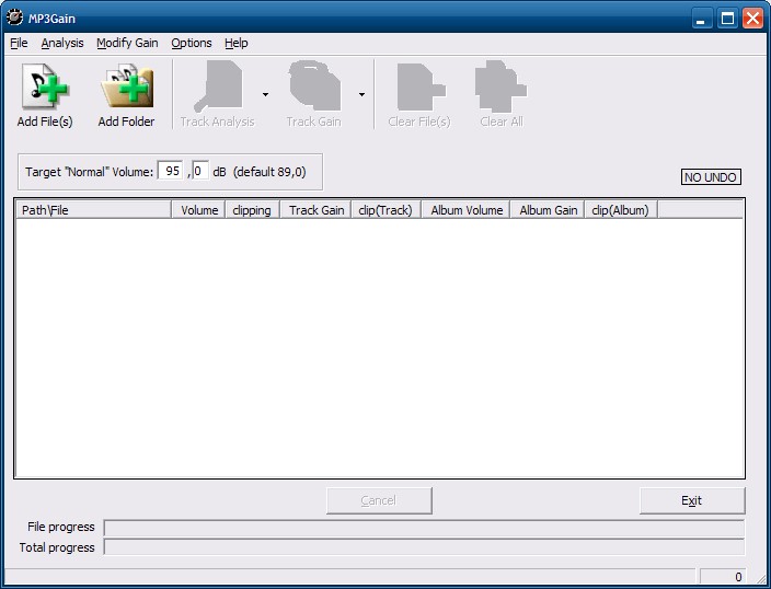 Скриншот 2 программы MP3Gain