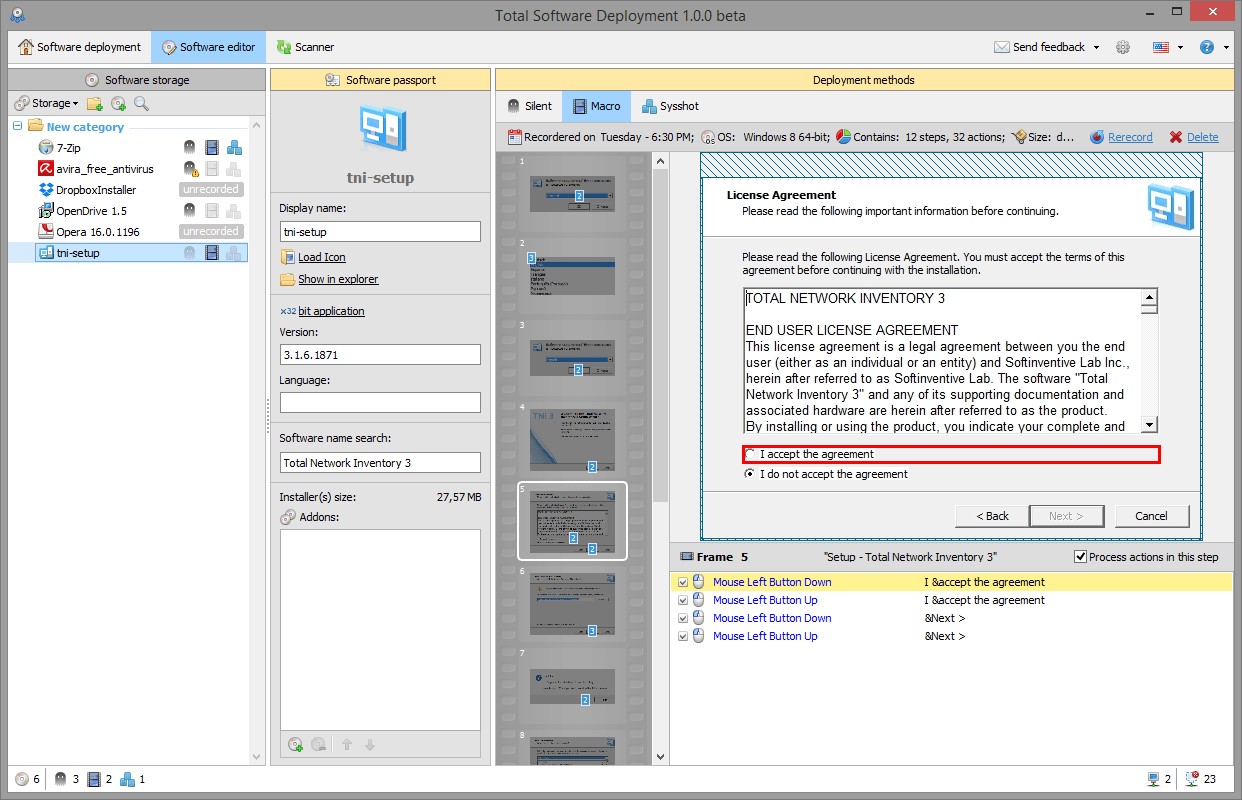 Скриншот 5 программы Total Software Deployment