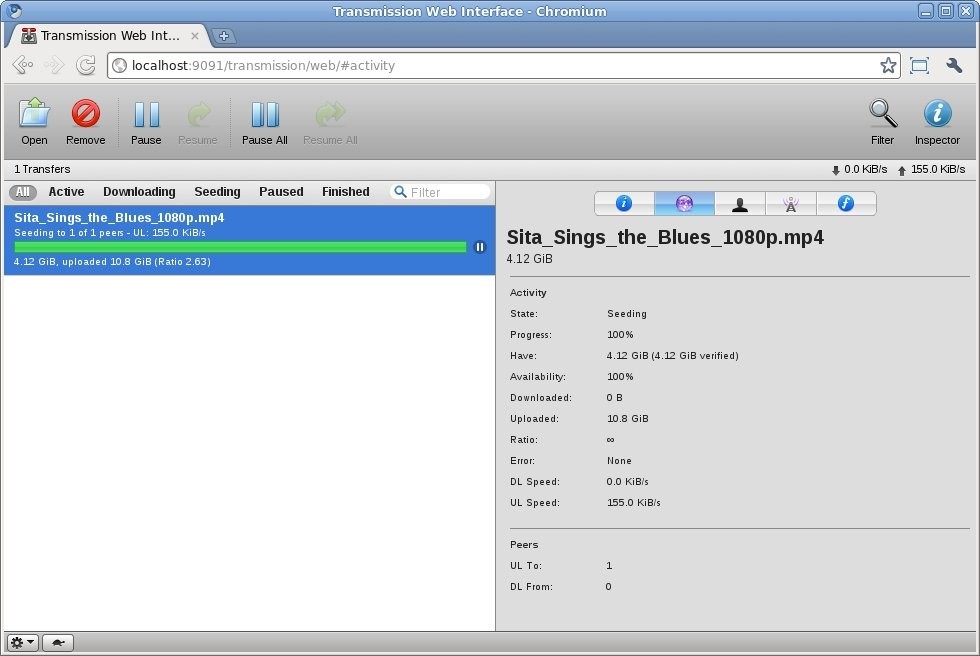 Скриншот 4 программы Transmission