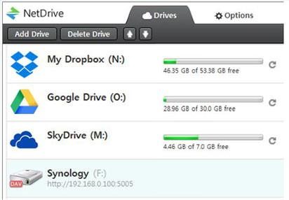 Скриншот 2 программы NetDrive