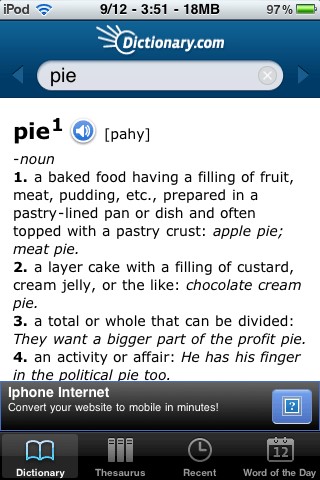 Скриншот 4 программы Dictionary.com