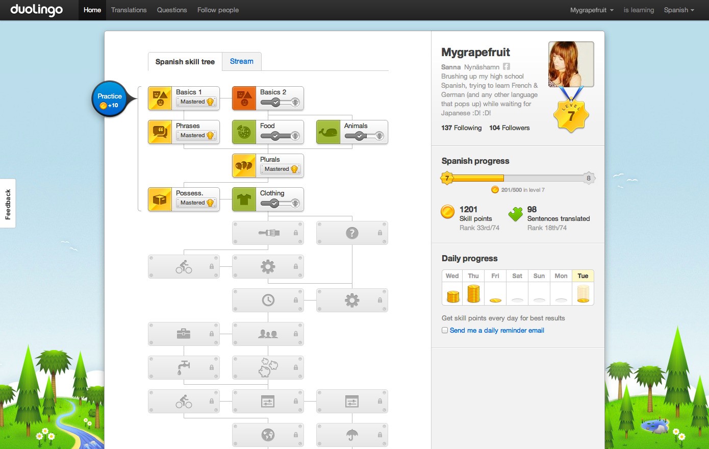 Скриншот 4 программы Duolingo