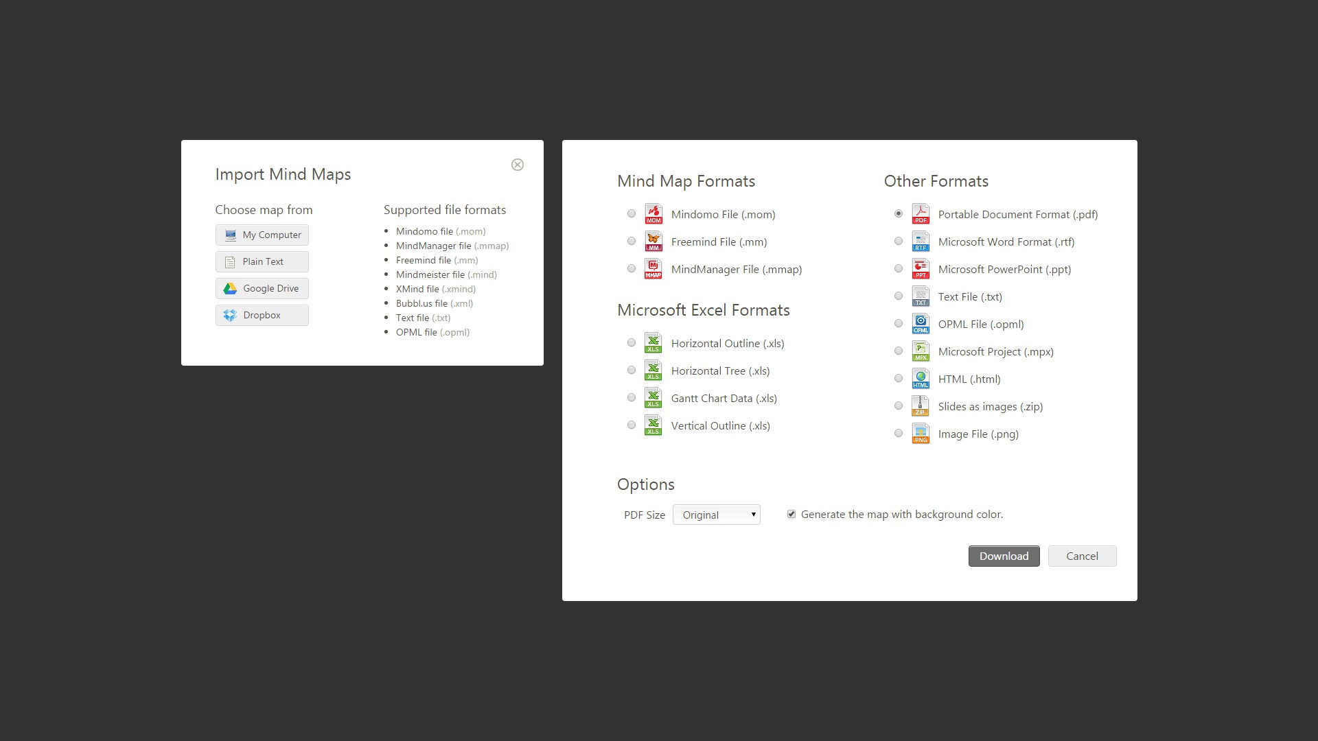 Скриншот 4 программы Mindomo