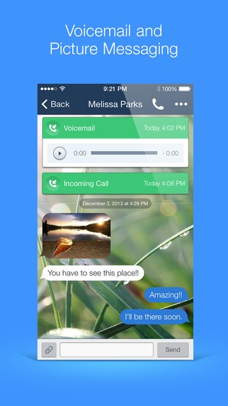 Скриншот 1 программы TextNow
