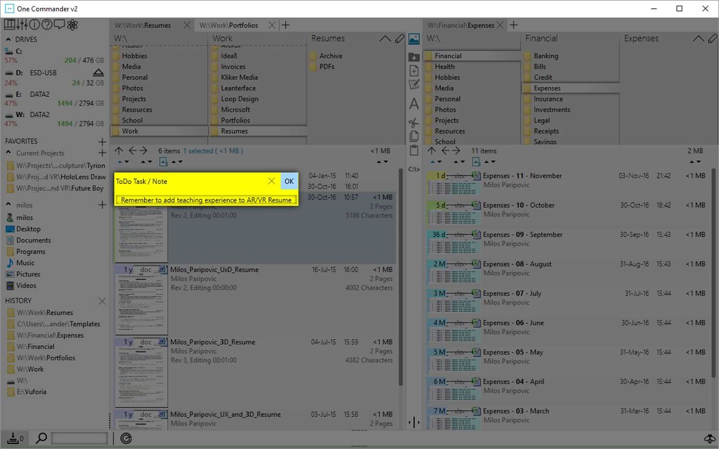 Скриншот 4 программы One Commander