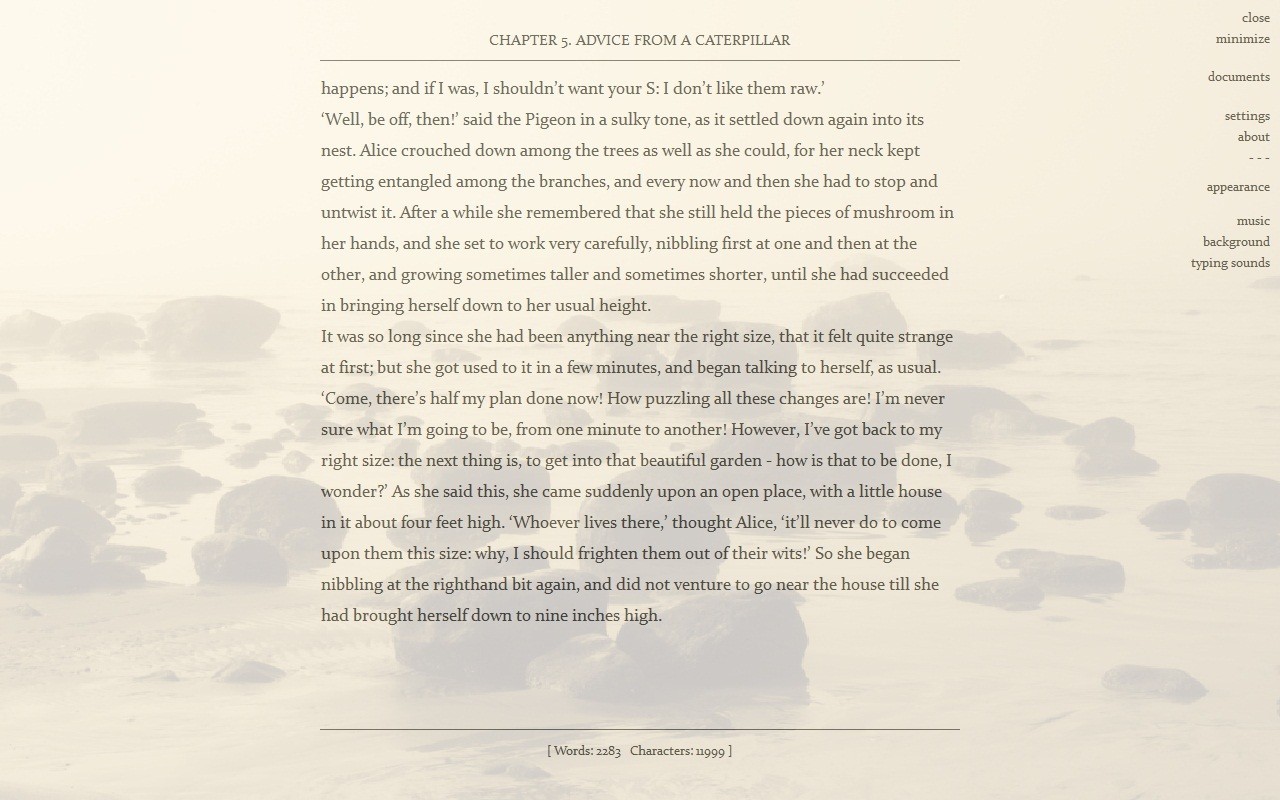 Скриншот 3 программы ZenWriter