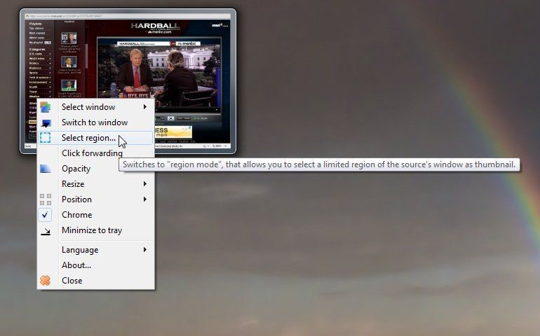 Скриншот 2 программы OnTopReplica
