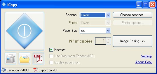 Скриншот 1 программы iCopy Free Photocopier