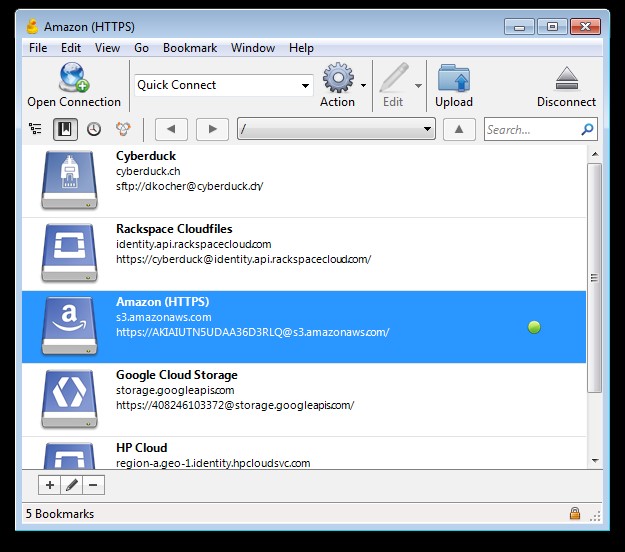 Скриншот 3 программы Cyberduck