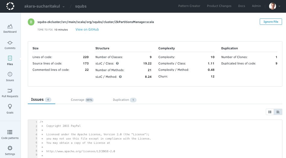 Скриншот 4 программы Codacy