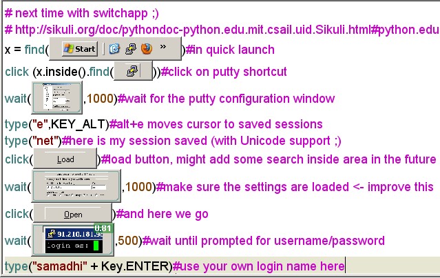 Скриншот 2 программы Sikuli