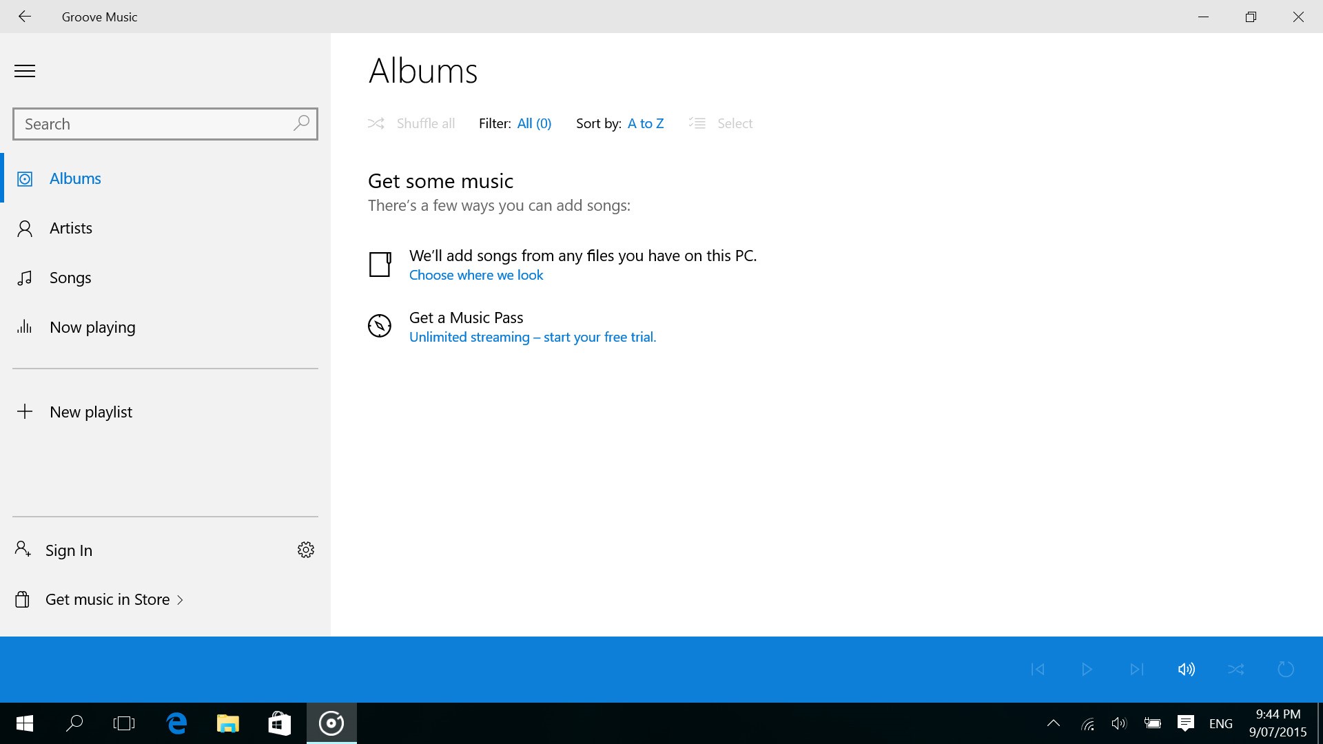 Скриншот 2 программы Groove Music