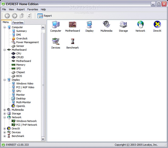 Скриншот 3 программы EVEREST