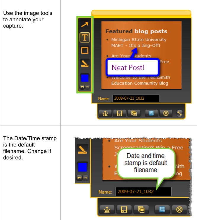 Скриншот 3 программы Jing