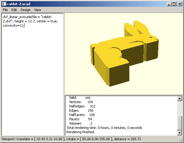 Как в openscad сохранить файл в stl