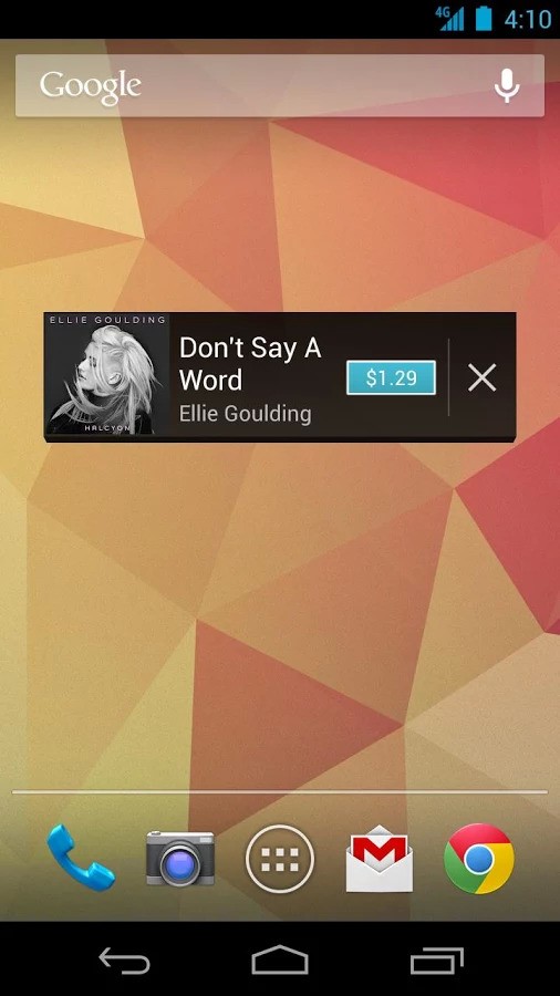 Скриншот 4 программы Sound Search for Google Play