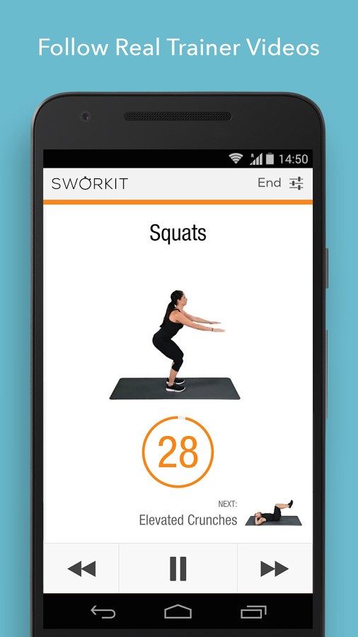 Скриншот 2 программы Sworkit