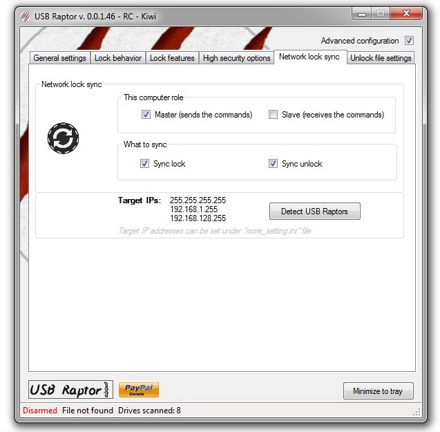 Скриншот 3 программы USB Raptor