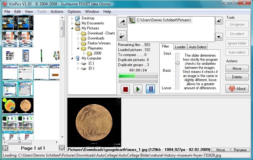 Скриншот 1 программы VisiPics