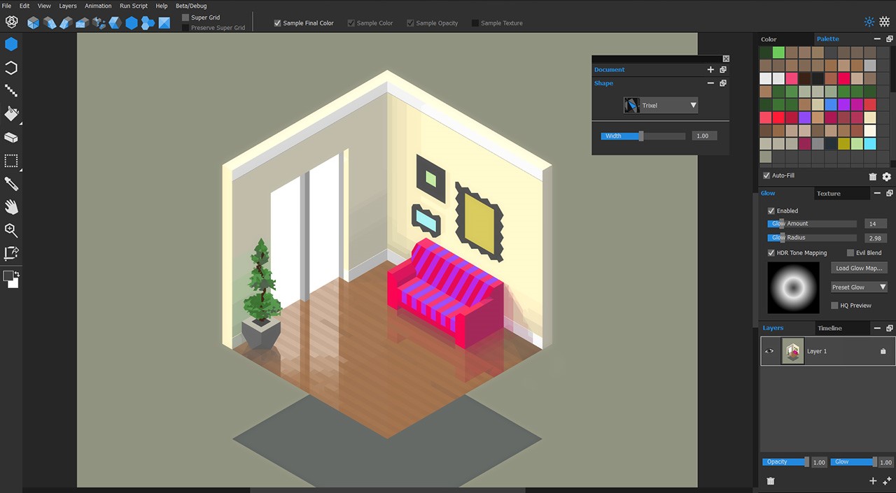 Скриншот 5 программы Marmoset Hexels 2
