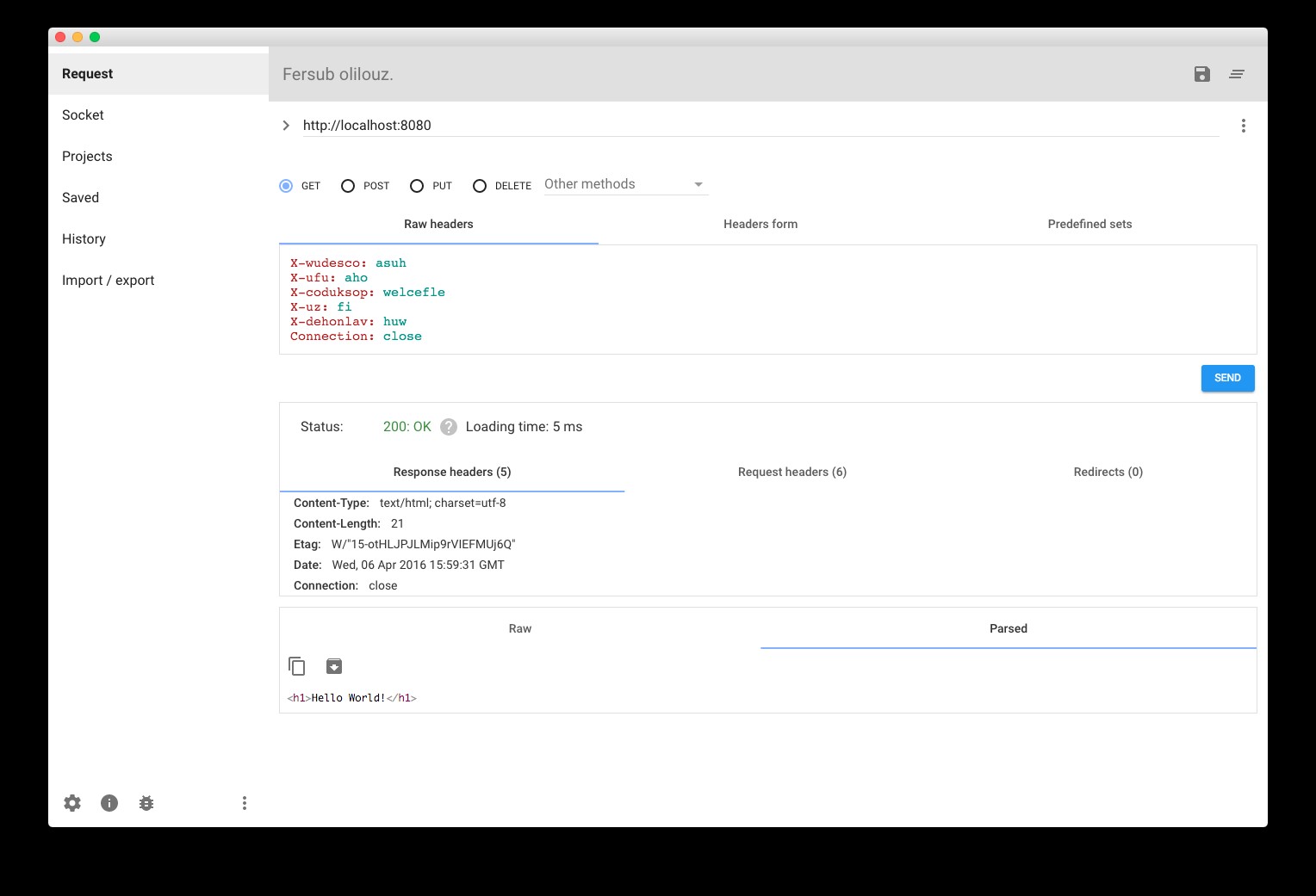Скриншот 2 программы Advanced REST Client (ARC)