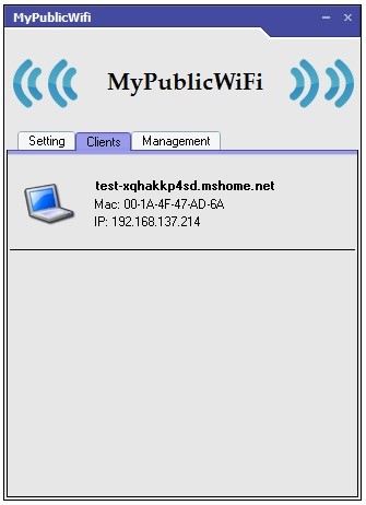Скриншот 5 программы MyPublicWiFi