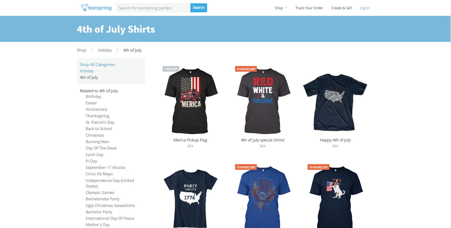 Скриншот 1 программы TeeSpring