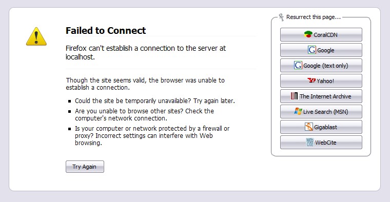 Скриншот 2 программы Resurrect Pages