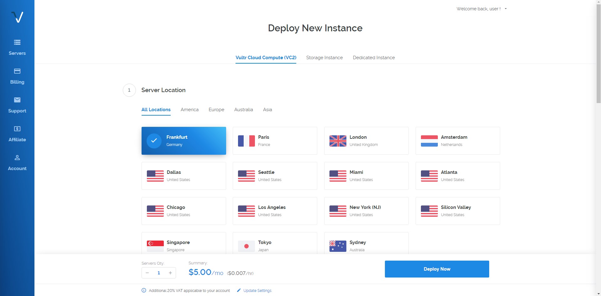 Скриншот 1 программы VULTR