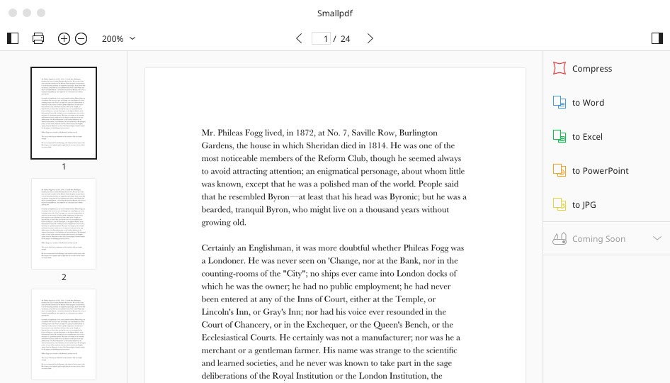 Скриншот 3 программы Smallpdf