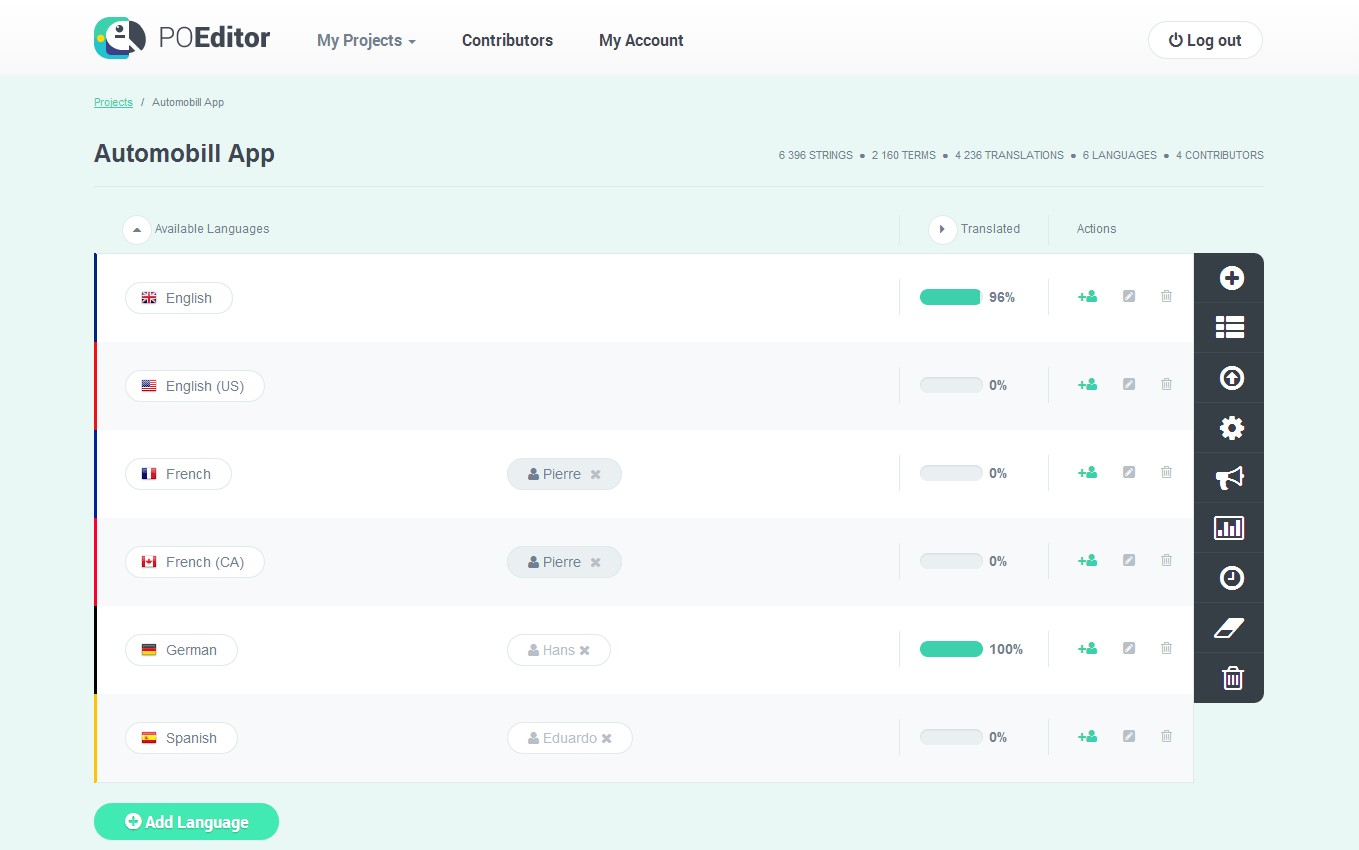 Скриншот 3 программы POEditor
