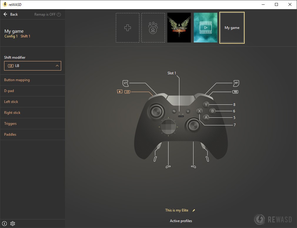 Скриншот 3 программы reWASD