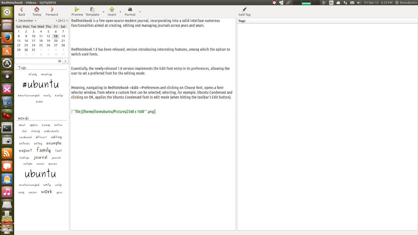 Скриншот 6 программы RedNotebook