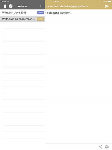 Скриншот 6 программы Write.as