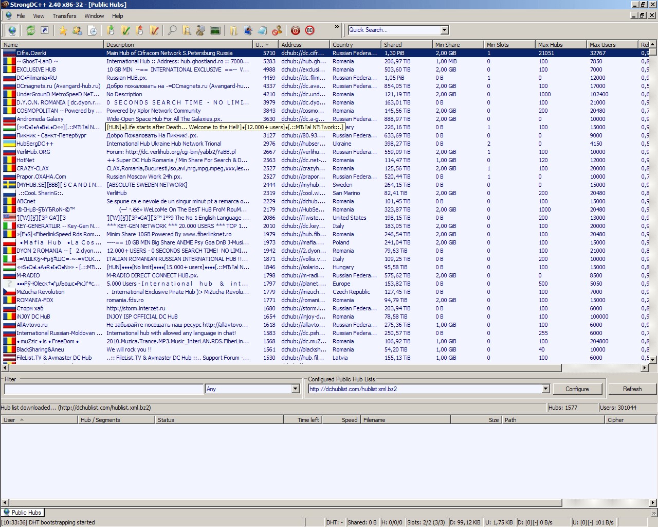 Скриншот 2 программы StrongDC++