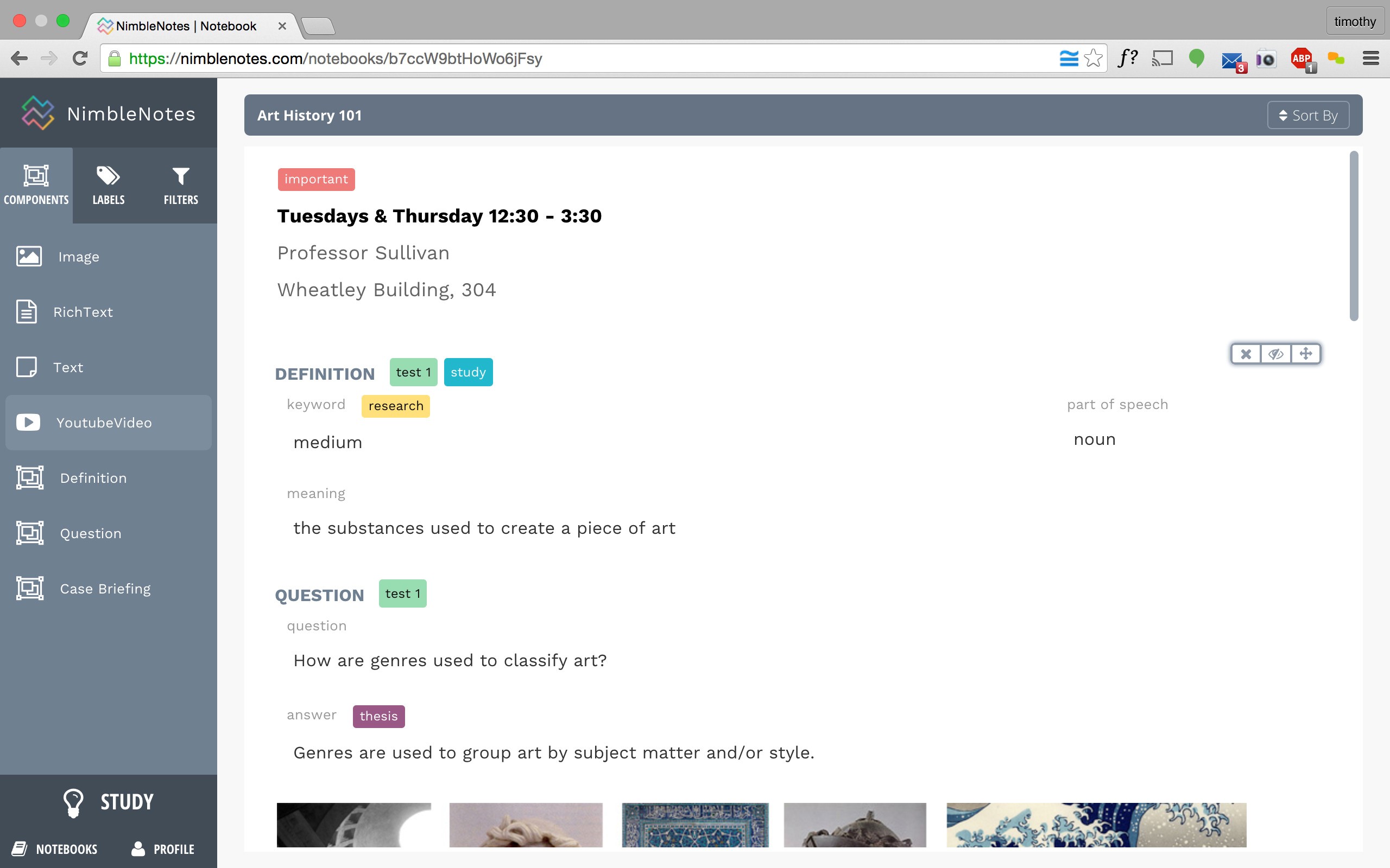 Скриншот 3 программы NimbleNotes