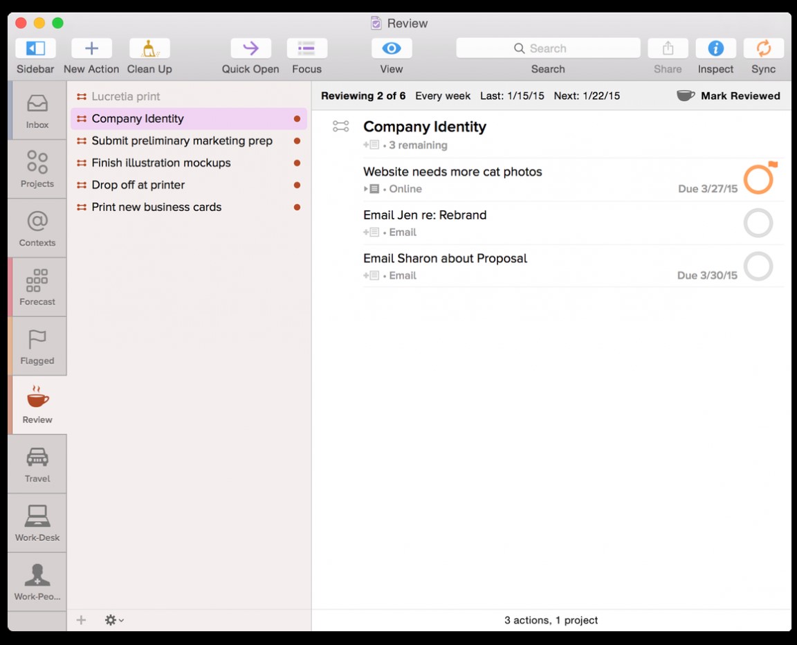 Скриншот 5 программы OmniFocus