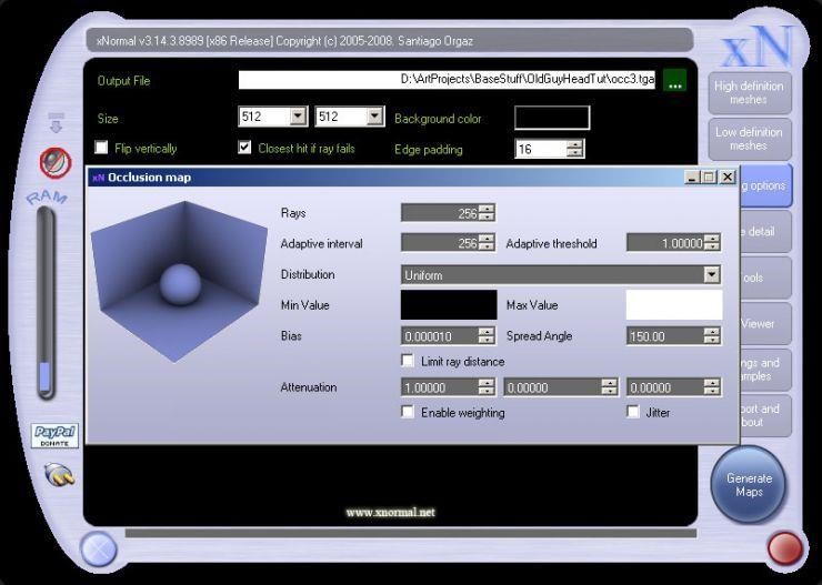 Скриншот 1 программы xNormal
