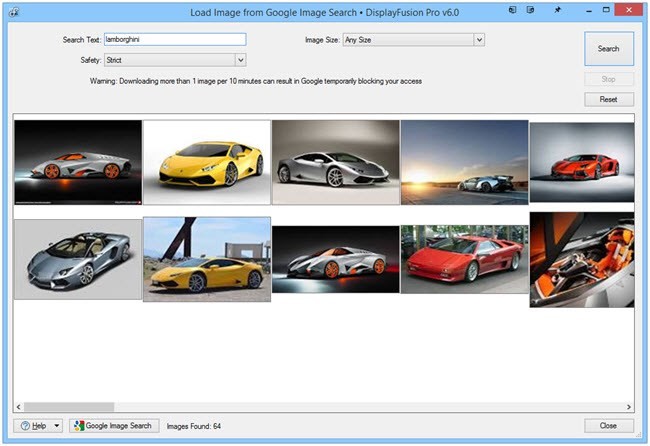 Скриншот 5 программы DisplayFusion