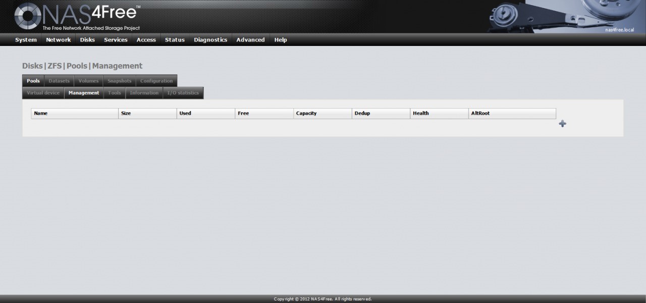 Скриншот 3 программы NAS4Free