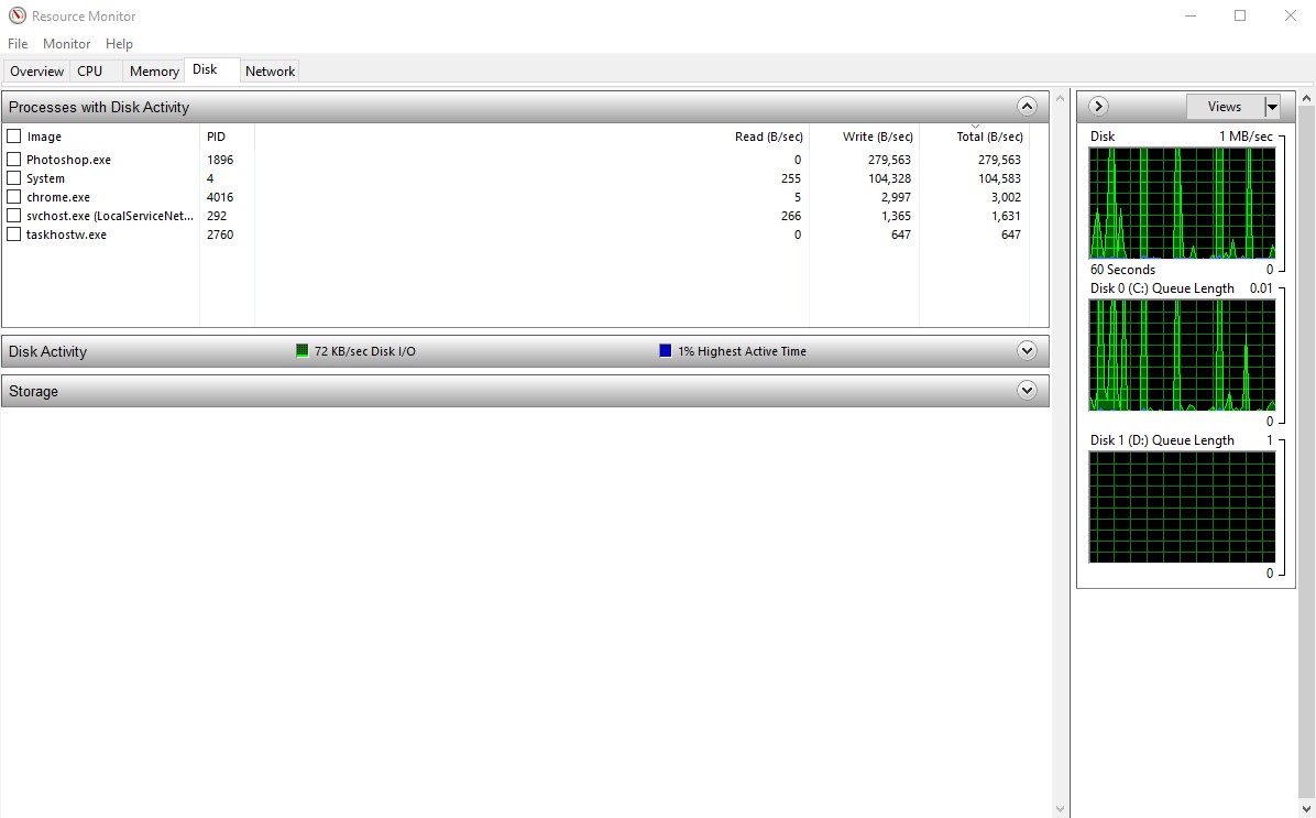 Скриншот 2 программы Resource Monitor