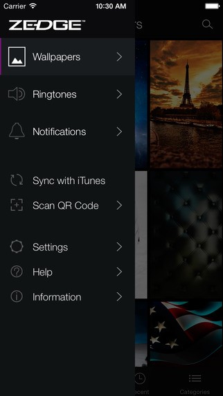 Скриншот 3 программы Zedge